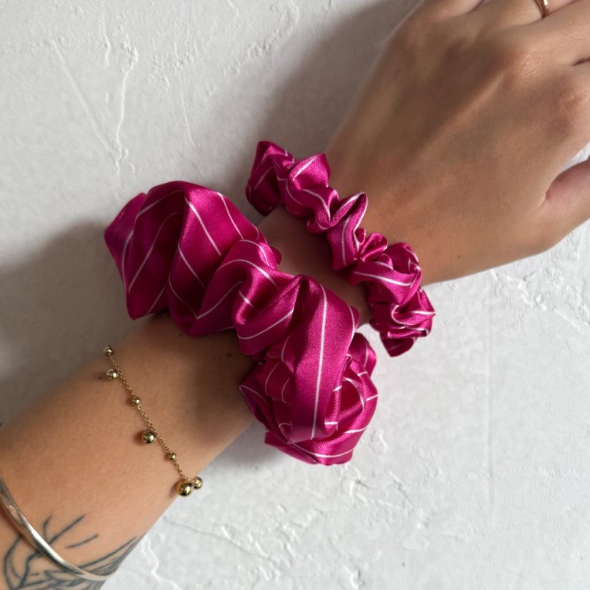 MURU gumička limitka - PINK MARINA úzká/velká - Velikost gumičky: Velká