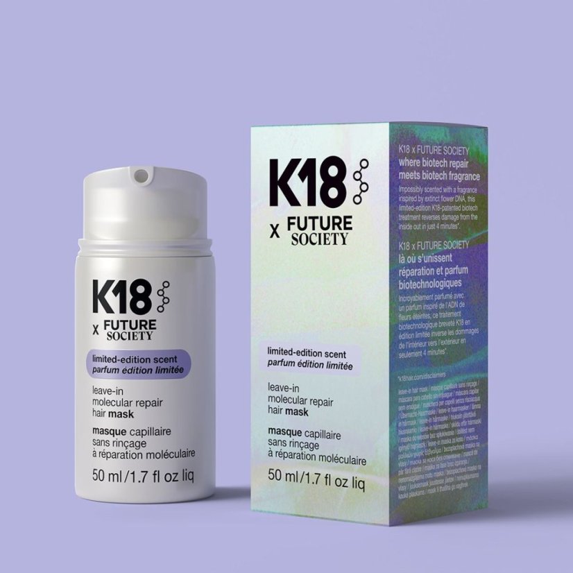 Limitovaná edice K18 x  Future Society maska pro poškozené vlasy 50ml