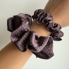 MURU gumička limitka - Puntík hnědá úzká/velká