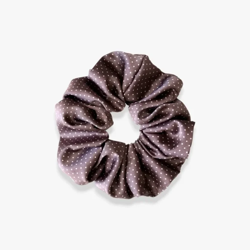 MURU gumička limitka - Puntík hnědá úzká/velká - Velikost gumičky: Velká