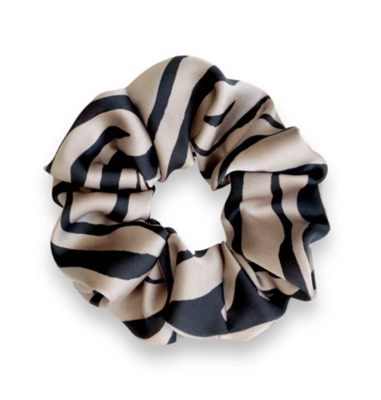 MURU limitka gumička Beige zebra úzká/velká - Velikost gumičky: Velká