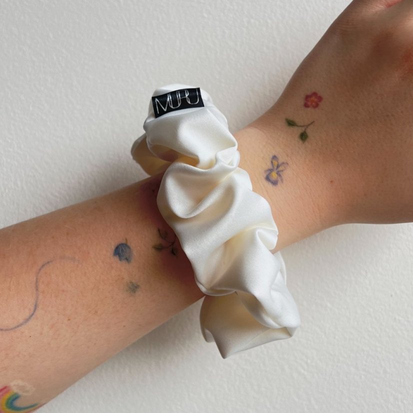 MURU gumička OFF WHITE - matná úzká/velká - Velikost gumičky: Velká