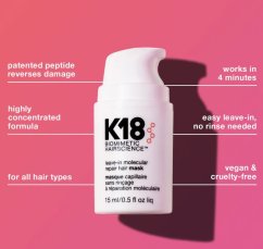 K18 rekonstrukční maska pro poškozené vlasy 50ml